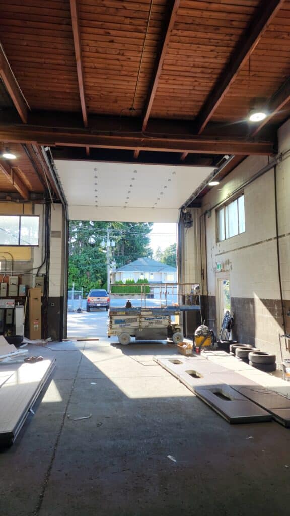 Amarr 2742C Grey Commercial Garage Door Installtion Richmond BC 2