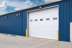 Hörmann 350S series sandwich steel commercial sectional door — 24-gauge, suited for warehouses and industrial bays