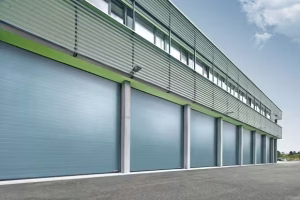 Hörmann 440U urethane-insulated commercial overhead door — standard duty, available across the Lower Mainland