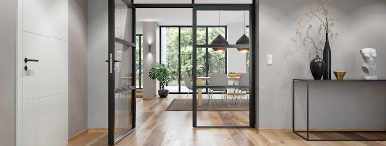 Hörmann 750A aluminum full-view commercial door Vancouver