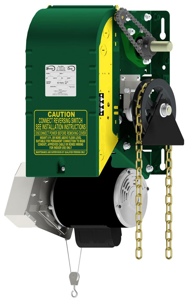 Manaras Opera OSH industrial jackshaft operator with solenoid brake