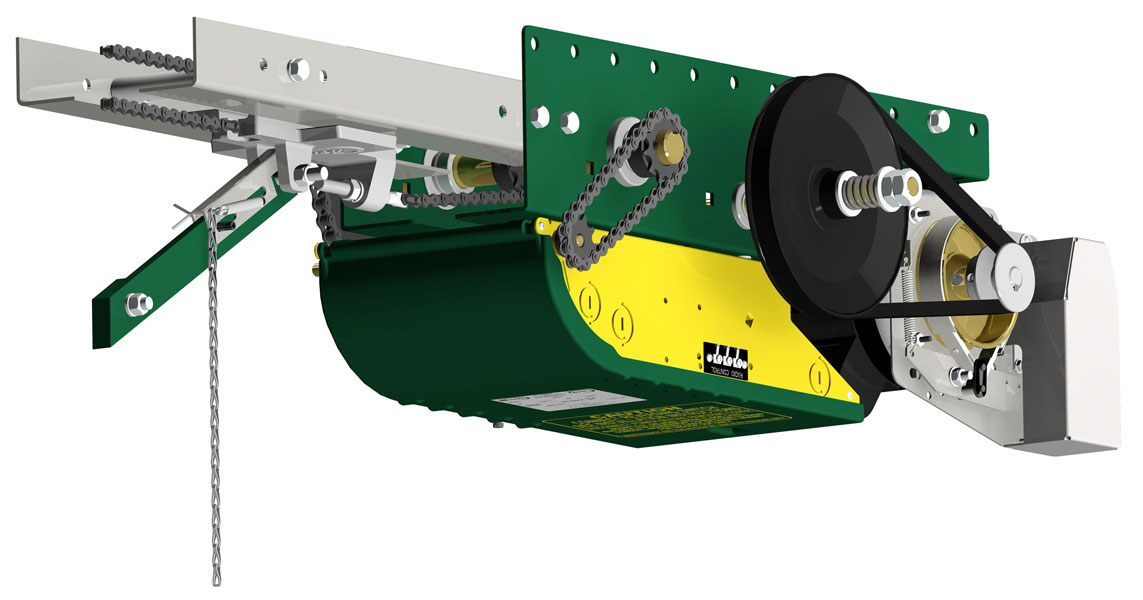 Manaras Opera OTBH heavy duty trolley operator with solenoid brake