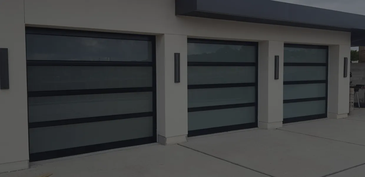 Raynor AlumaView full-view aluminum and glass commercial sectional door